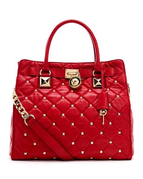 michael michael kors hamilton|michael kors hamilton studded bag.